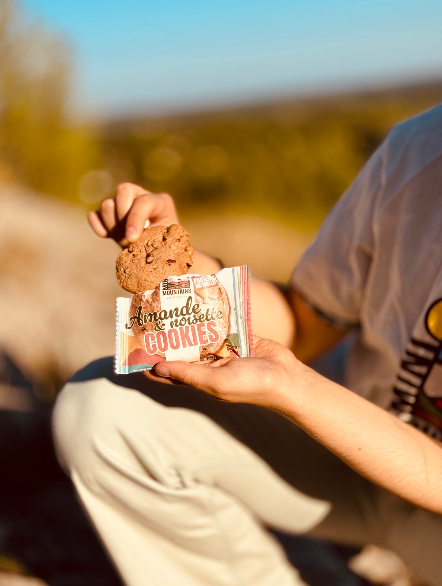Cookie protéiné amandes noisettes